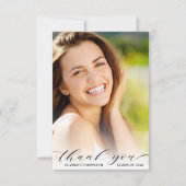 卒業スクリプトのフォトオーバーレイ サンキューカード (正面)