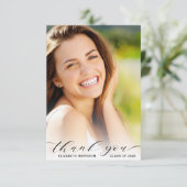 卒業スクリプトのフォトオーバーレイ サンキューカード (スタンド正面)