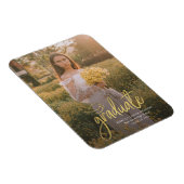 卒業スクリプト写真Grad 2025のお知らせ マグネット (右側)