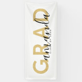 卒業スクリプト名パーソナライズされたモダン付 横断幕 (縦)