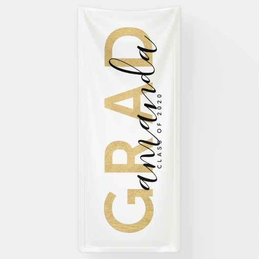 卒業スクリプト名パーソナライズされたモダン付 横断幕 (縦)