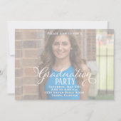 卒業スクリプト2写真テンプレート 招待状 (裏面)