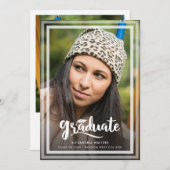 卒業スクリプト2写真Grad 2025 案内状 (正面/裏面)