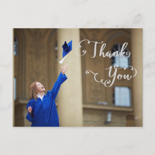 卒業スクリプト – ありがとうはがき ポストカード (正面)