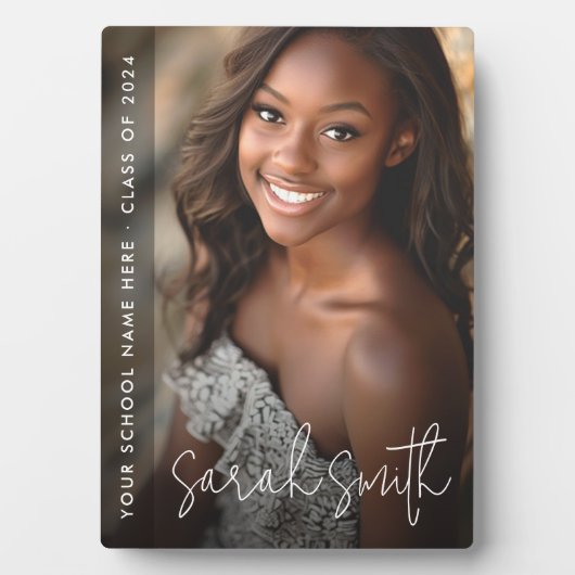 卒業スクリプモダントのダークオーバーレイ フォトプラーク (正面)