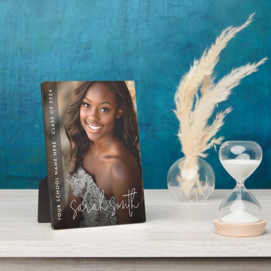 卒業スクリプモダントのダークオーバーレイ フォトプラーク (側面)