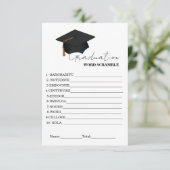 卒業スシンプルクランブル単語卒業ゲーム エンクロージャーカード (スタンド正面)