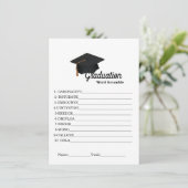 卒業スシンプルクランブル単語卒業ゲーム エンクロージャーカード (スタンド正面)