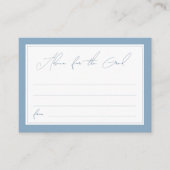 卒業スタイリッシュアドバイスのブルースクリプト エンクロージャーカード (正面)