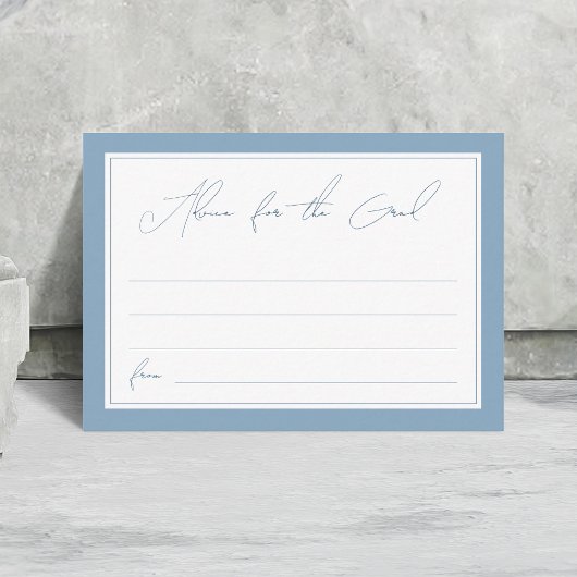 卒業スタイリッシュアドバイスのブルースクリプト エンクロージャーカード