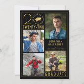 卒業スタイリッシュクラス年5フォトカスタムカラー 案内状 (正面)