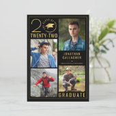 卒業スタイリッシュクラス年5フォトカスタムカラー 案内状 (スタンド正面)