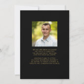 卒業スタイリッシュクラス年5フォトカスタムカラー 案内状 (裏面)