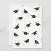 卒業スタイリッシュ写真グラードパーティー 招待状 (裏面)