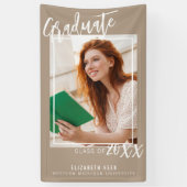 卒業スタイリッシュ写真バナー 横断幕 (縦)