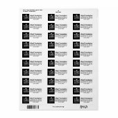 卒業スタイリッシュ学年のカスタム色 ラベル (フルシート)