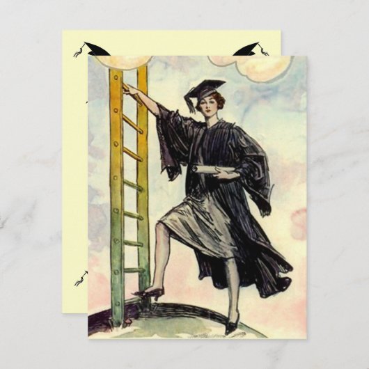 卒業スタイリッシュ招待状~EZ2カスタマイズ 招待状 (正面/裏面)