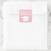 卒業ステッカー卒業おめでとう スクエアシール (バッグ)