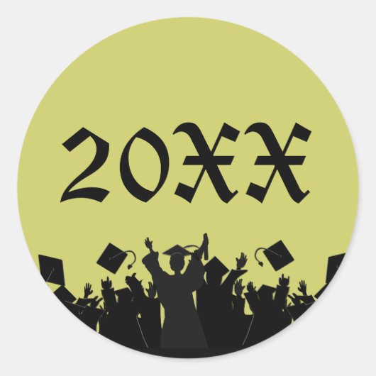 卒業ステッカー2010 - URカラーの選択 ラウンドシール (正面)