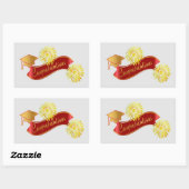 卒業ステッカー 長方形シール (シート)