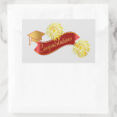 卒業ステッカー 長方形シール (バッグ)