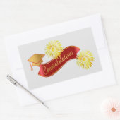 卒業ステッカー 長方形シール (封筒)