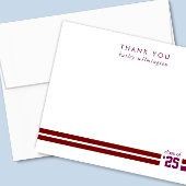 卒業スポーティストライプなスポーツありがとう サンキューカード