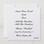 卒業スマイル招待状- SRF 招待状 (裏面)