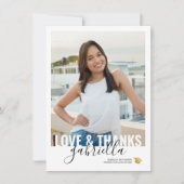 卒業スモダンクリプトの写真 サンキューカード (正面)