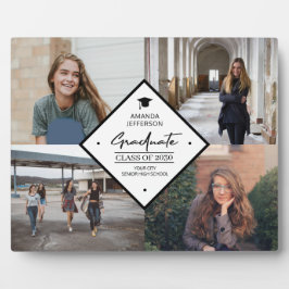 卒業スモダンクリプトエレガント4フォトコラージュ フォトプラーク