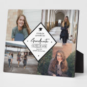 卒業スモダンクリプトエレガント4フォトコラージュ フォトプラーク (側面)