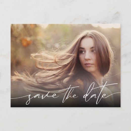 卒業スモダンクリプト日付の保存 ポストカード (正面)