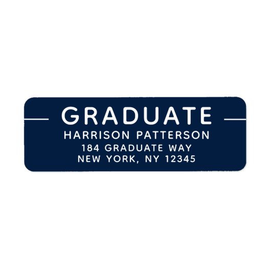 卒業スモダンクリプト青白 ラベル (正面)