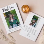 卒業スモダンクリプト2写真サンキューカード 招待状