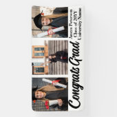 卒業スモダンクリプト3写真コラージュ 横断幕 (縦)