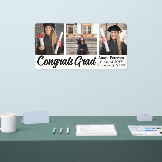 卒業スモダンクリプト3写真コラージュ 横断幕 (トレードショー)