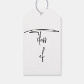 卒業センターピースグラードパーティー2025装飾 ギフトタグ (裏面)