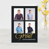 卒業ソンフォーフォトカスタマイズ可能な発表 カード (黄色い花)