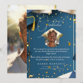 卒業ソンIブルー 案内状 (正面/裏面)