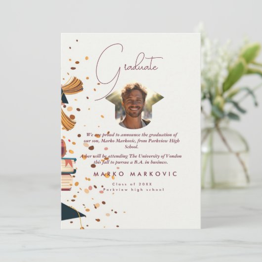 卒業ソンI赤 案内状 (スタンド正面)