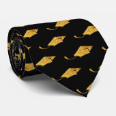 卒業タイモダン金ゴールドグリッターキャップ ネクタイ (ロール)