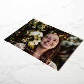 卒業タッセルスクリプトフォト招待状 箔招待状 (回転した状態)