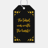 卒業タッセルハッセルサンキューユーメッセージカード ギフトタグ (裏面)