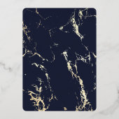 卒業タッセルフォトフォイル発表 箔招待状 (裏面)