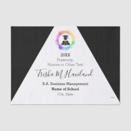 卒業ティッシュペーパー白黒HAMbyWG 薄葉紙