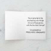 卒業テディくま カード (内部)