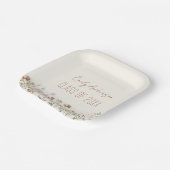 卒業テラコッタワイルドフラワーボホグラード ペーパープレート (傾斜あり)