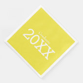 卒業テーマイエローペーパーナプキン (コーナー)