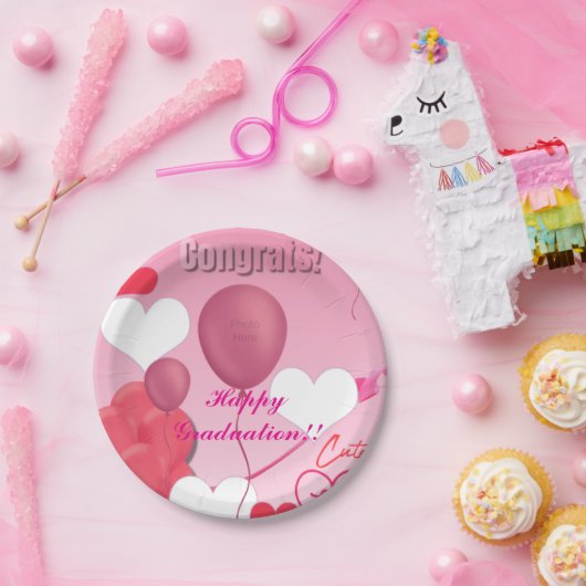 卒業テーマ ペーパープレート (パーティー)