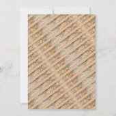 卒業ディナーキャップタン卒業 招待状 (裏面)